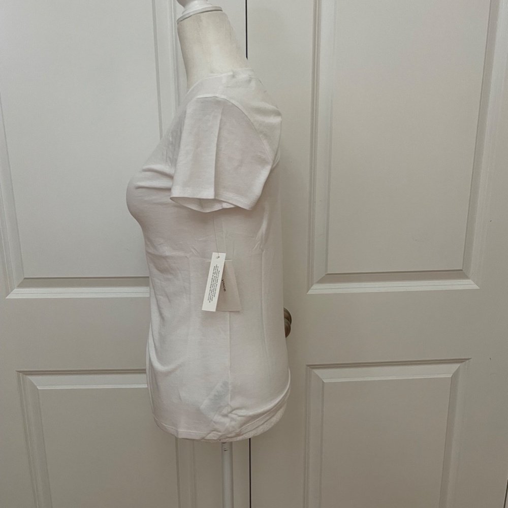 White Little Boy V-Neck T-shirt from Vince - Picture 9 of 14